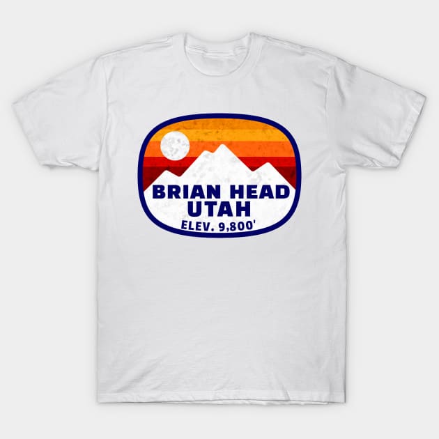 Ski Brian Head Utah Skiing Winter Sports Snowboarding T-Shirt by TravelTime